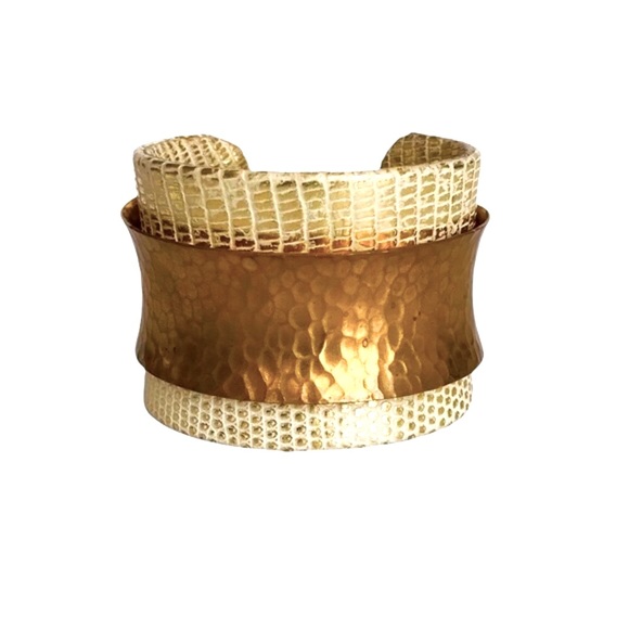 KARA BY KARA ROSS Wide Snake Skin Wrap Cuff - Picture 5 of 8